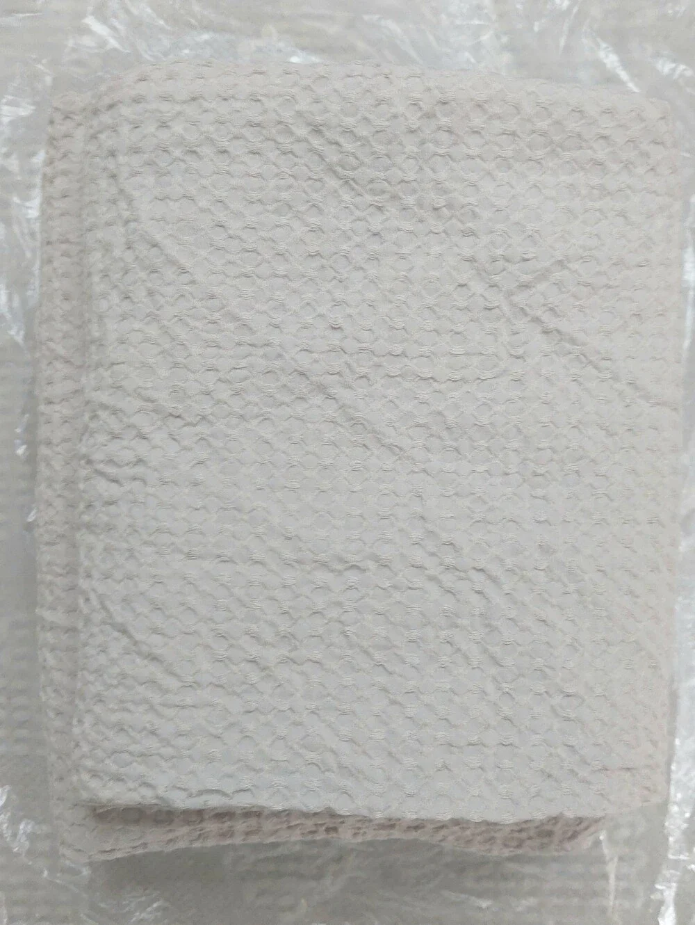 Quince 100% Organic Cotton Waffle Sand Duvet & 2 Shams! Full/ Queen (665)